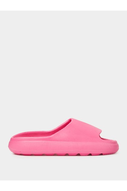 Dark Pink Solid Comfort Slides
