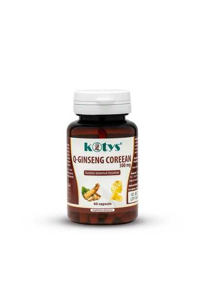 Q-Ginseng Coreean, 500mg, 60 capsule,