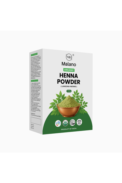 Organic Henna Powder for Natural Hair Care & Coloring - 100g