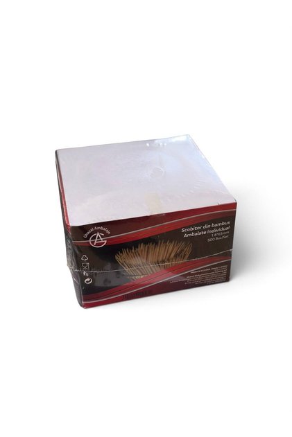 SET 500 SCOBITOR DIN BAMBUS AMBALAT INDIVIDUAL