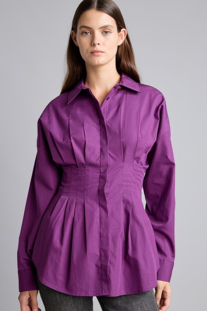 100% Cotton Fitted Poplin Shirt G8610Ax26Au