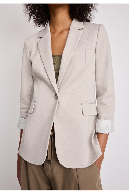 Basic triko blazer ceket