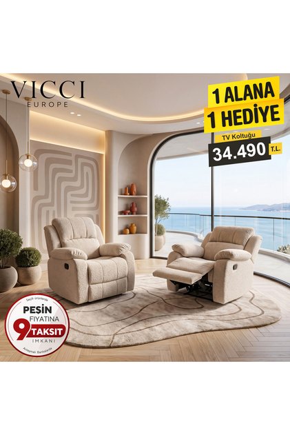 2'li TV Koltuk Seti – 1 Alana 1 Hediye - Ibiza