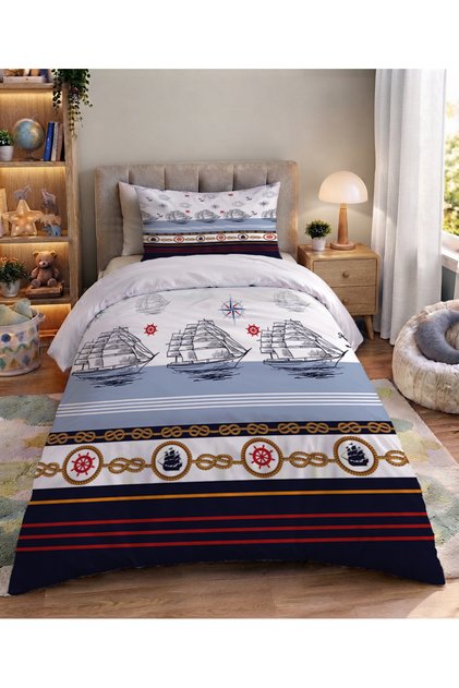 Sailor Marine Pattern Children's Duvet Cover Set