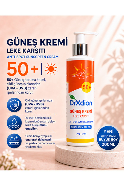 美麗 ベトナム産 クロオオムラサキ DrXdion Güneş Koruma Kremi 50+ SPF UVA/UVB Koruyucu, Yoğun