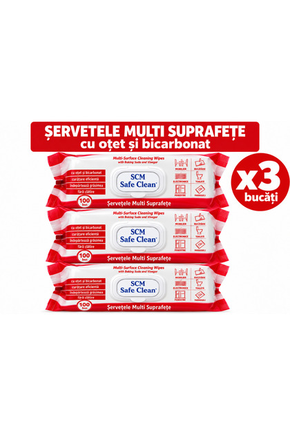 Set 3x Buc Servetele umede Multi-Suprafete 100 buc