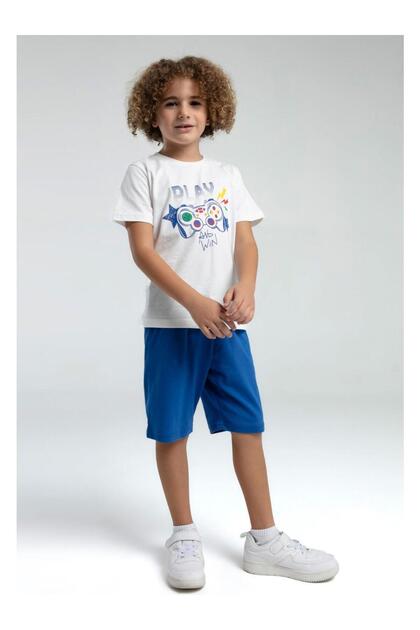 Rolypoly Boys 100% Cotton Short Sleeve Shorts Pajama Set Rp3539-2
