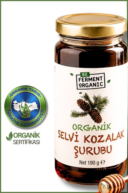 Organik Selvi Kozalağı Şurubu 190 Gram