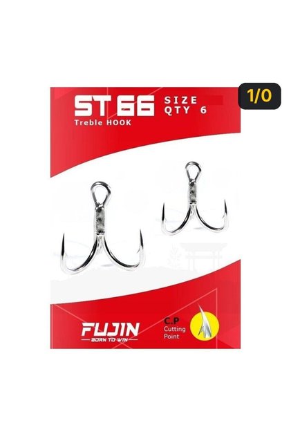 ST66 Üçlü Maket Balık İğnesi Nickel