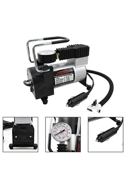FISCHER 12 volt Şişirme Pompası - Kamp Pompası - Çakmaklık Girişli Pompa - Çadır Yatak Top Pompası