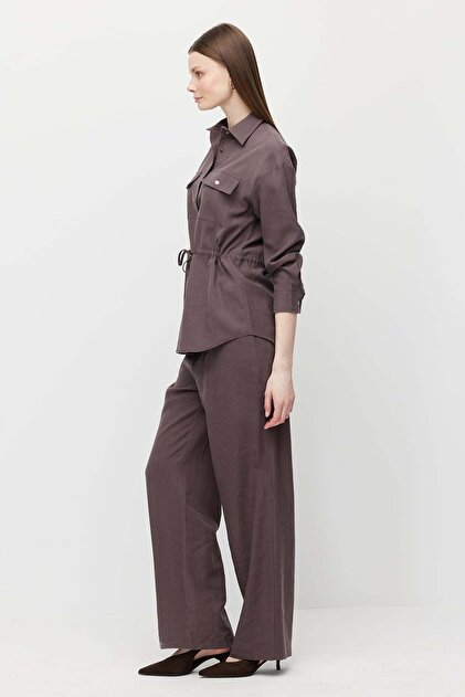 Women's Wide Cut Drawstring Waist Pants