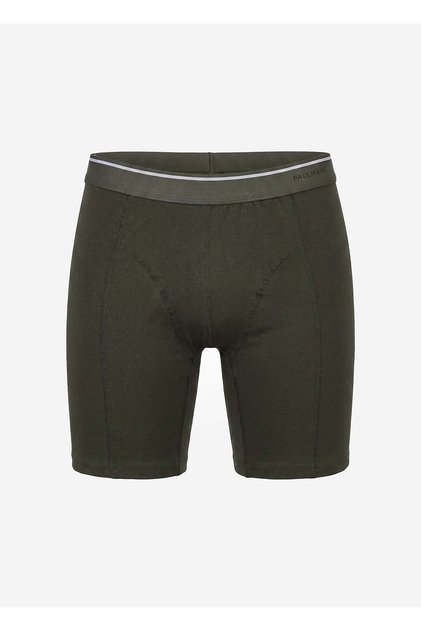 Men's Solid Color Stitched Boxer Shorts