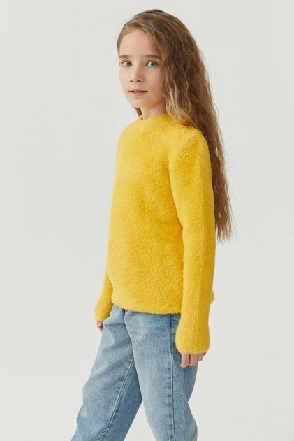 Girl's Soft Textured Knitwear Sweater
