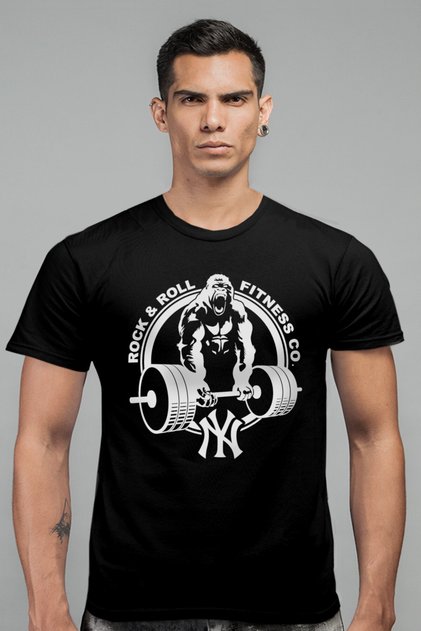 Gorilla Gym Black Short Sleeve Men's T-shirt