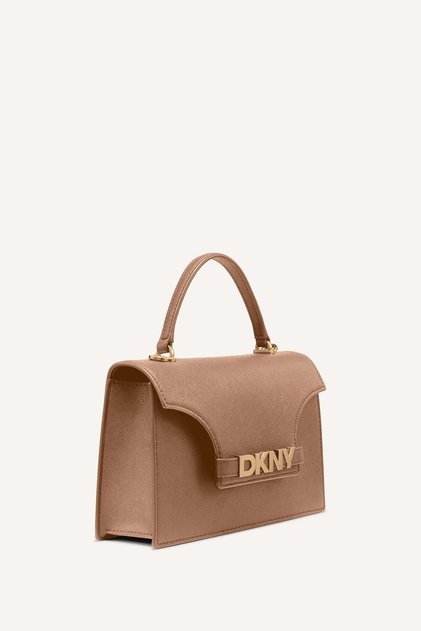 AVRIL TOP HANDLE FLAP SATCHEL-BEIGE-N/S