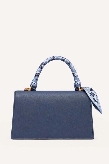 AVRIL TOP HANDLE FLAP CROSSBODY-MID - MIDNIGHT-N/S
