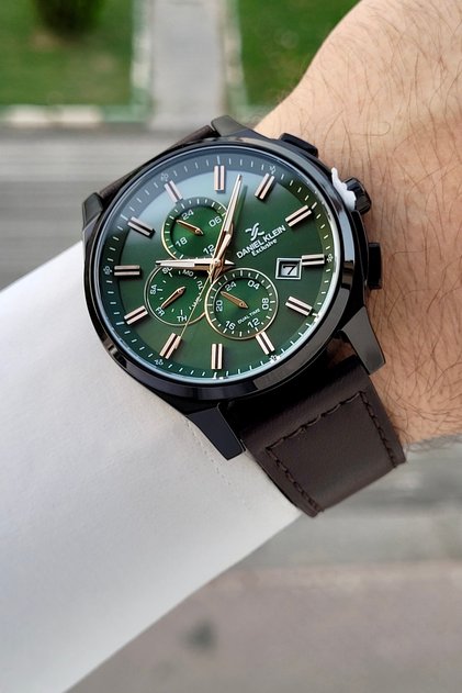 Black Green Brown Color Inner Indicators Active Gift Packaged Men Wristwatch
