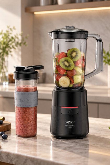 AR1193 Shake’N Take Mega Sürahi Blender Siyah 500 W 1 L + 550 ml Şişe