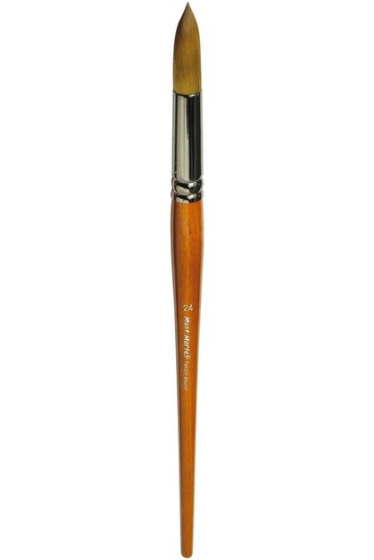 Artist Acrylic Paint Brush Premium Taklon Round 24