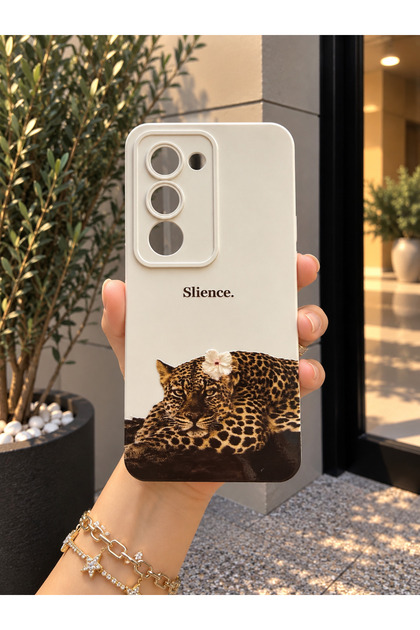 Redmi 15 Uyumlu Leopar Desenli Silikon Telefon Kılıfı