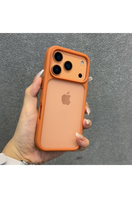 For iPhone 17 ProMax Orange Luxury Orange Matte Transparent Phone Case For iPhone 17 18 Pro Max 17 1