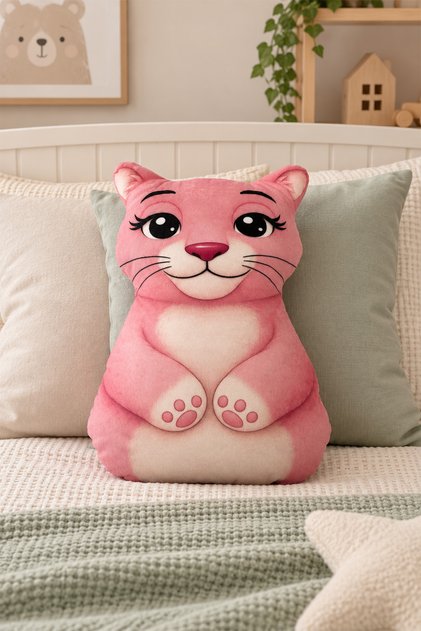 Double-Sided Printed Filled Cute Character Soft Sleeping Companion Pillow Cushion Children's Room 25X40 cm