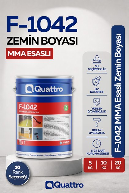Quattro F-1042 MMA Esaslı Zemin Boyası