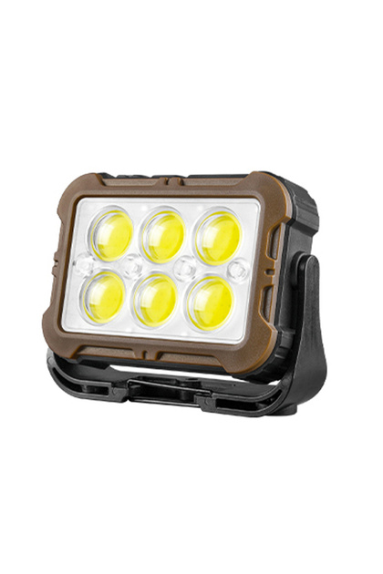 01 Solar Charging Work Light 360° Rotatable Flood Light Portable Tent Camping Lamp Outdoor Fishing E