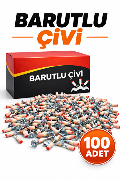 Barutlu Çivi 100 Adet Genel Kullanım