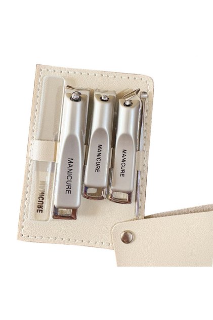 5 PCS SET with bag 1/5pcs Professional Manicure and Pedicure Kit Includes Nail Clipper Nail File an