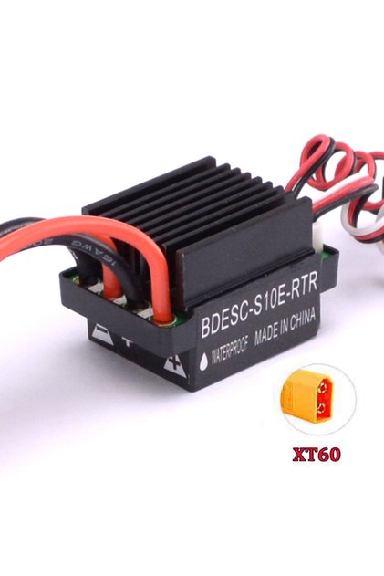 ESC with XT60 Brushed Motor Speed Controller 320A W/ 2A BEC Brush ESC for Different Types RC Car TRX
