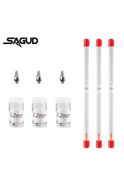 SD-3641(3080)-02-3 Airbrush 0.2/0.3/0.5mm Nozzle&Needle Replacement Tool Accessories Kit for Many Ty
