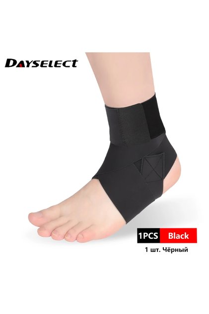 L Black 1Pcs Ultrathin High-Elastic Ankle Wraps Ankle Brace Support for Men Women Kids - Adjustable