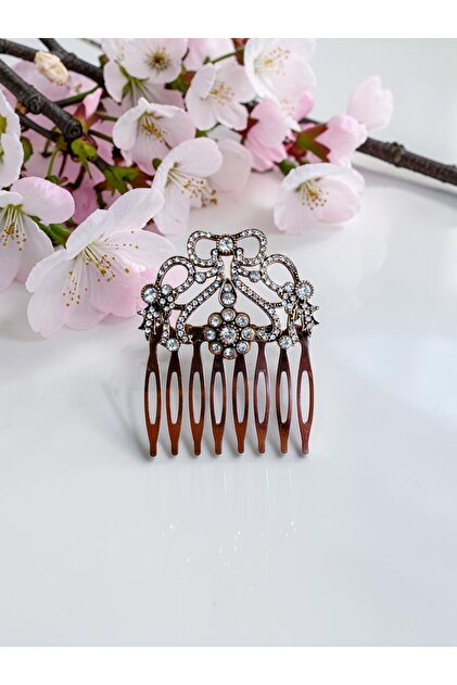 Turquoise Stone Vintage Comb Bun Buckle