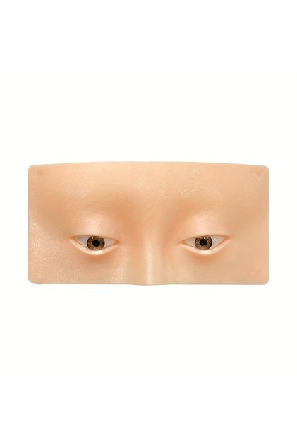 Light Beige Half-Face for Makeup Practice Palette, 5D Facial for Makeup Training Mat, Reusable Tatto