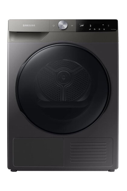 مجفف ملابس مكثف، سعة 8 كجم، 17 برنامج، أسود - DV80T7220BX
