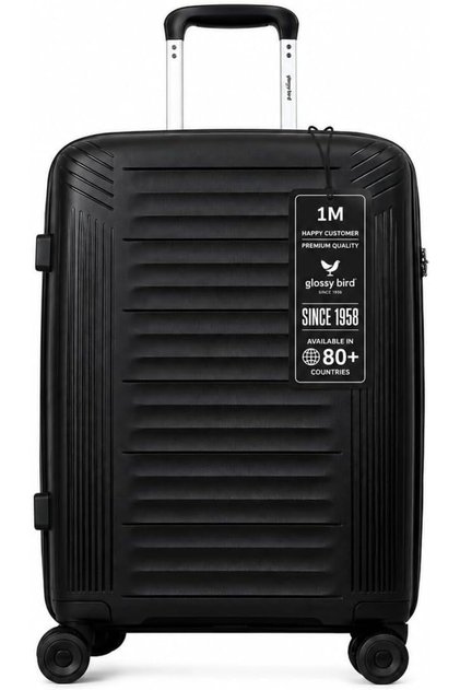 Large Hard Shell Suitcase, Expandable Polypropylene PP Luggage with TSA007 Combination Lock, Double Zipper, Spinner Wheels and USB Charging Port, Travel Trolley Bag - 24 inch