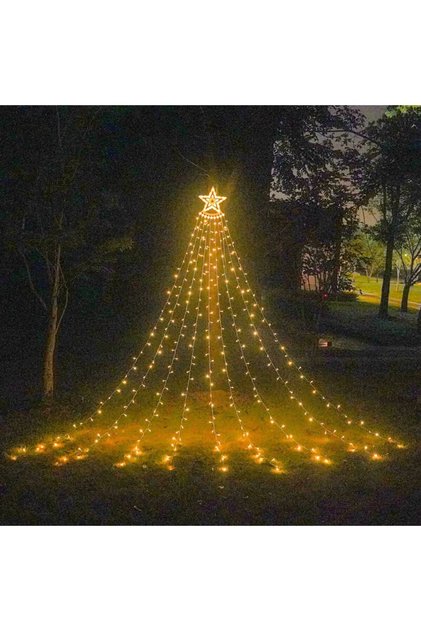 Lumini Perdea LED 208 Beculețe Multicolor 2m, Decor Fereastră, Cameră, Petreceri