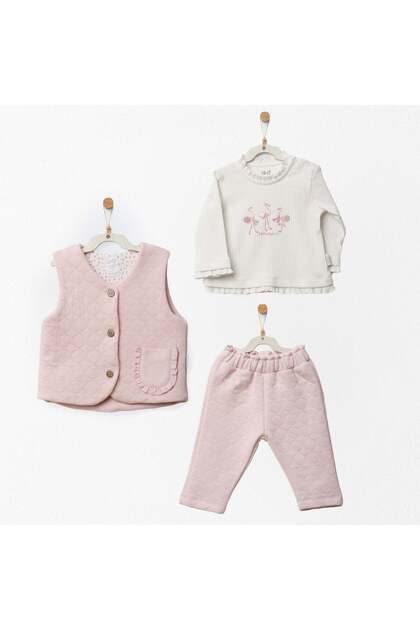 Kız Bebek Takım 3 Pcs Set Lıttle And Loved ANW-AC27224