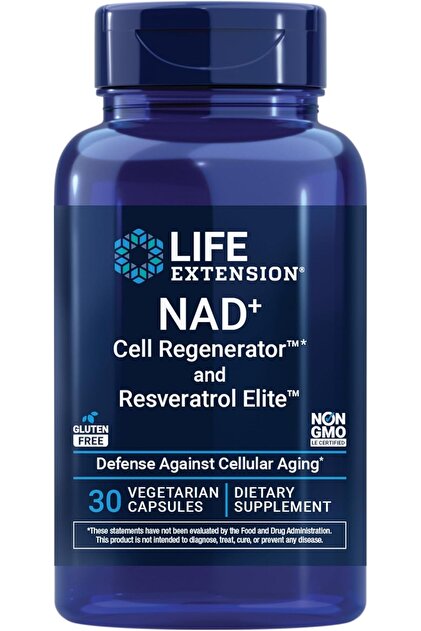NAD+ Cell Regenerator™ and Resveratrol Elite™*,Trans-resveratrol, quercetin, Fisetin, Heart Health, Healthy Aging, Vegetarian, Non-GMO, Gluten Free, 30 Capsules Usa Menşei