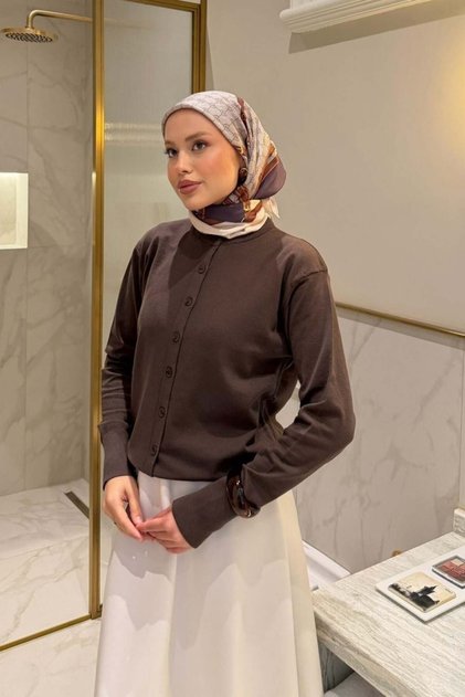 Elegant Corsman Sport Cardigan Brown