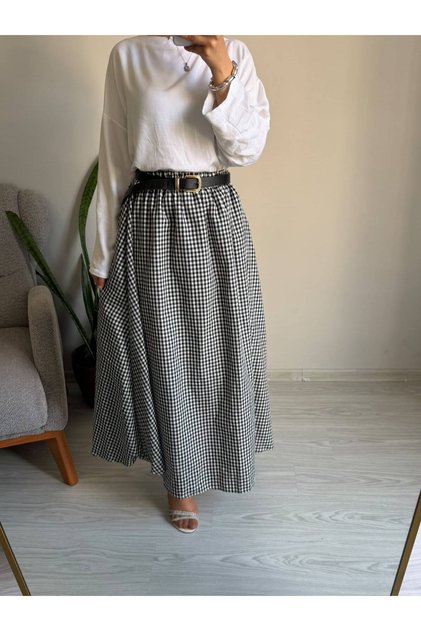 Women's Lined Long Skirt