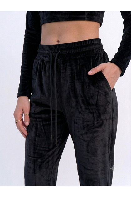 DilekY Shop Kadın Kadife Jogger Eşofman Altı Birinci Sınıf Kumaş