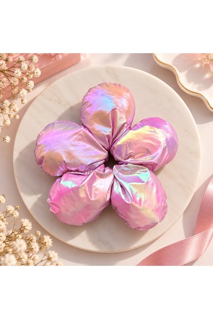 Sparkling Floral Scrunchie