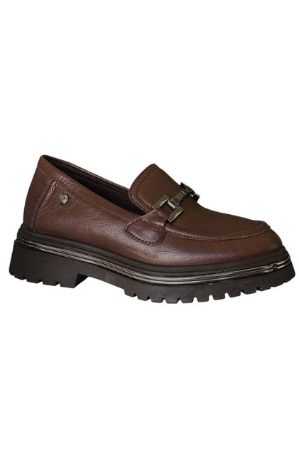 D26Ka-3220-B Brown Women's Comfort Leather Shoes