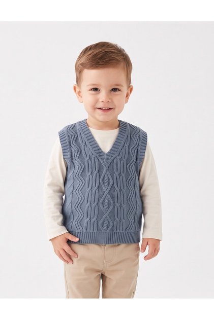 Vesta acrilic Mateo-simpla albastru