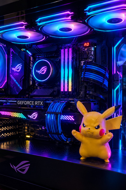 Özel Tasarım PC Kasa İçi Dekoratif Figür Seti 10 cm – Charizard, Pikachu, Quarantine Guard