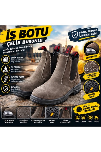 İş botu çelik burunlu