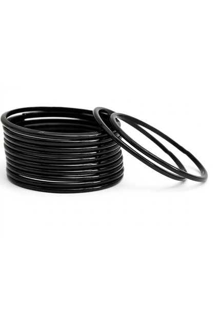 Karivala Black Plastic Bangles for Babies 12 Pcs