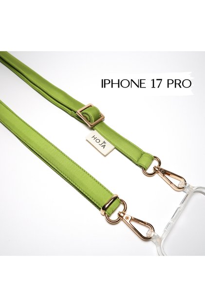 Matcha iPhone 17 Pro Satin Phone Strap Satin Strap Phone Case